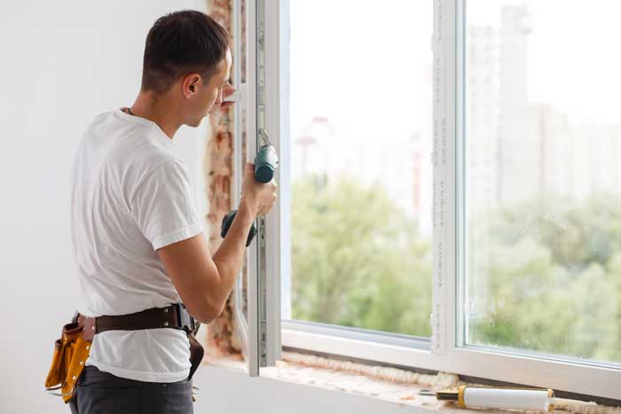 >Residential window installation in Buford
